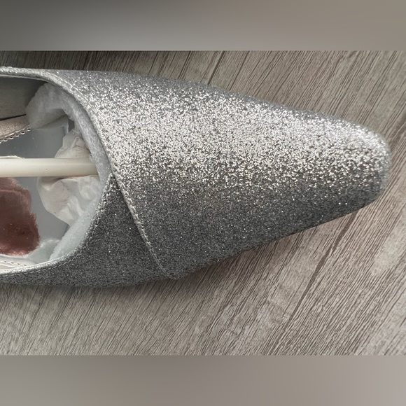 EASY STREET Chiffon Pumps - Silver Glitter - Picture 6 of 11